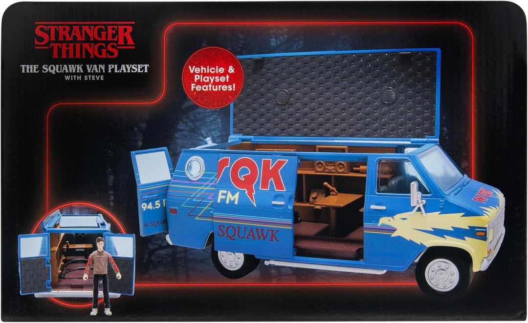Stranger Things World of Stranger Things Steve Figure & WSQK Vehicle Playset