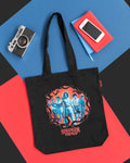 Stranger Things Characters Tote Bag design detail