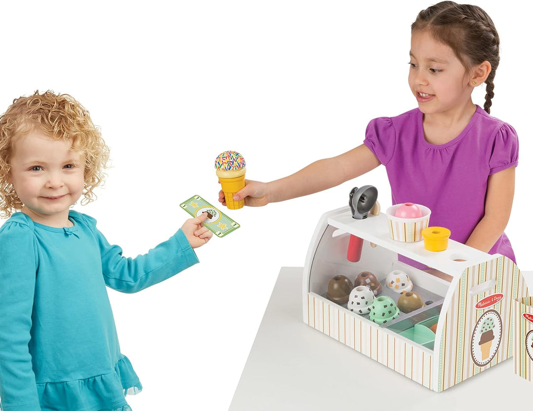 Melissa & Doug Wooden Ice Cream Counter Toy Shop