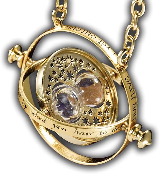 Harry Potter - Gold Time Turner - The Noble Collection, side angle