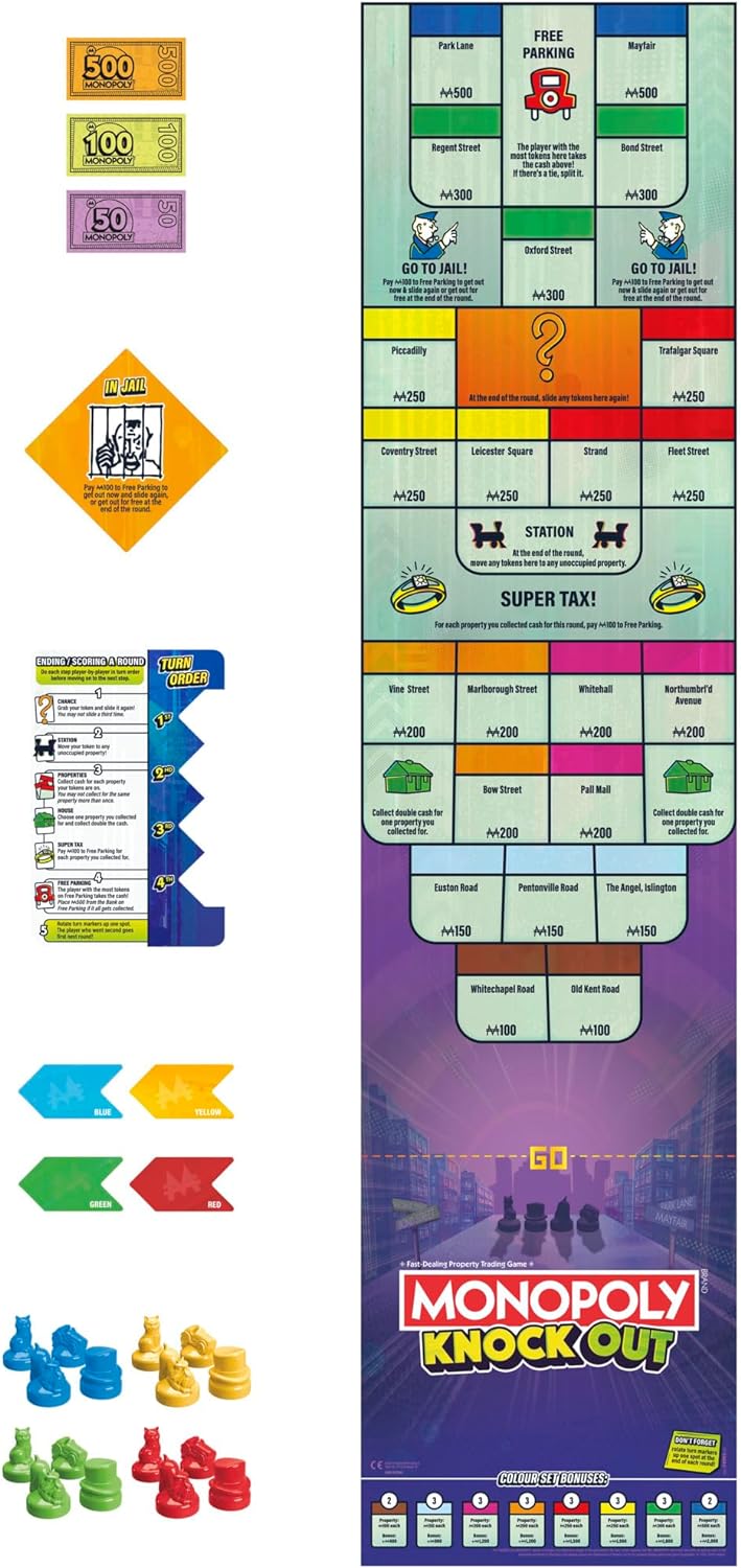 Monopoly Knock Out Board Game - Image 3