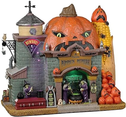 Lemax Spooky Town Lighted Buildings: Poison Pumpkin Potpourri (25843 UK)