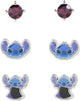 Disney Lilo & Stitch Trio Brass Earring Set