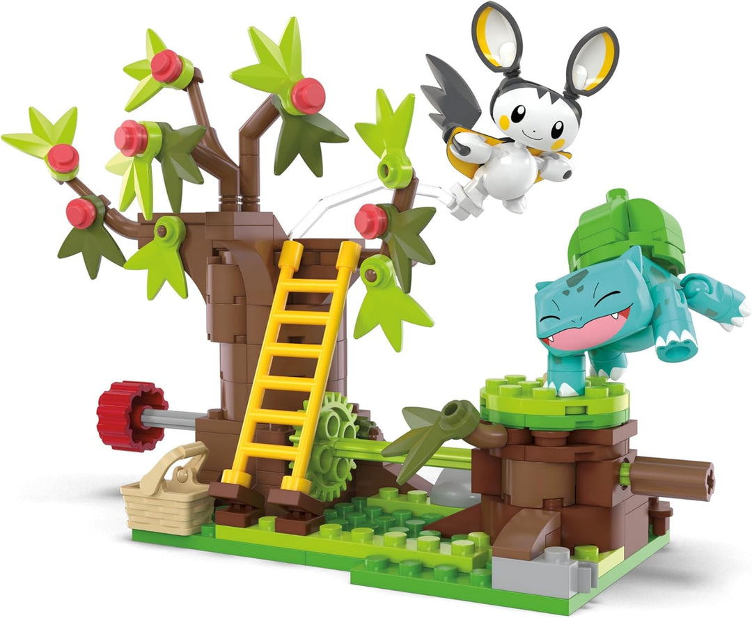 Mega Construx Pokémon Emolga and Bulbasaur’s Charming Woods Building Set