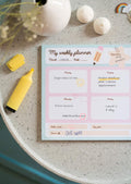 Weekly Planner A4 Pusheen Foodie Blue side angle