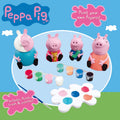 Peppa Pig Paint-Up Plaster Figures Set, in display