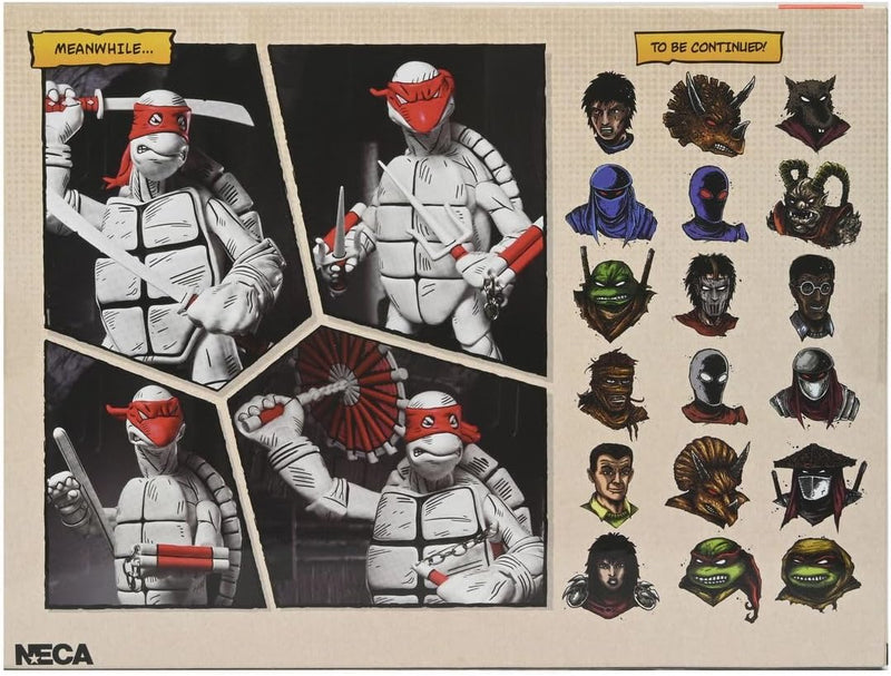 TMNT Comic First Turtles (Mirage Comics) Black And White 7" Scale Action Figure 2-Pack Teenage Mutant Ninja Turtles (view 4)