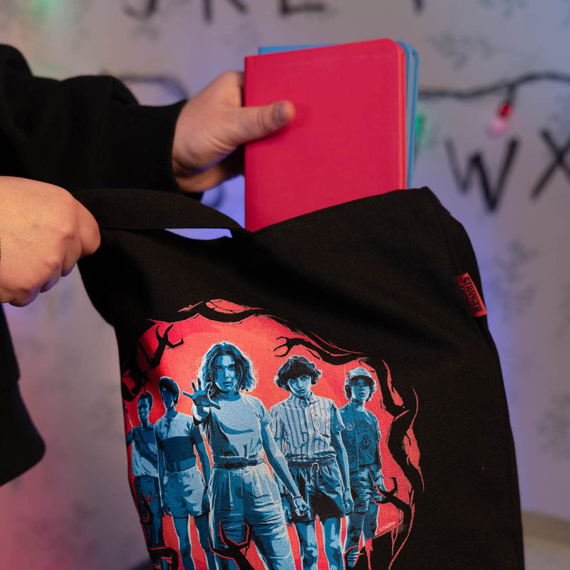 Stranger Things Characters Tote Bag packaging view
