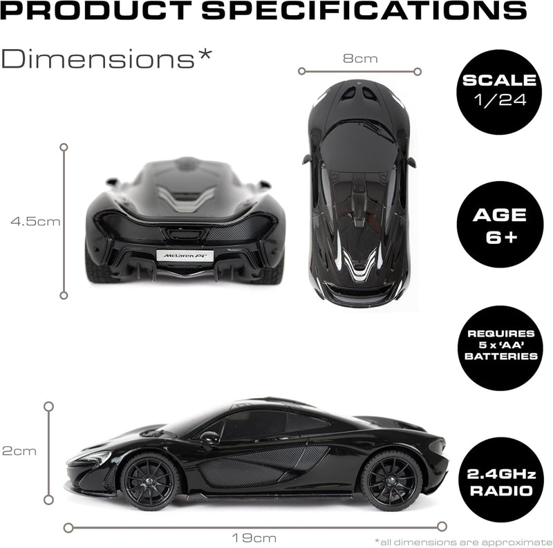 Remote Control McLaren P1 | 1:24sc Model 27.145MHz, side angle