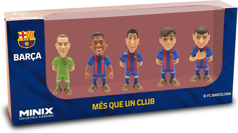 FC Barcelona MINIX 7cm Collectible Figure 5-Pack