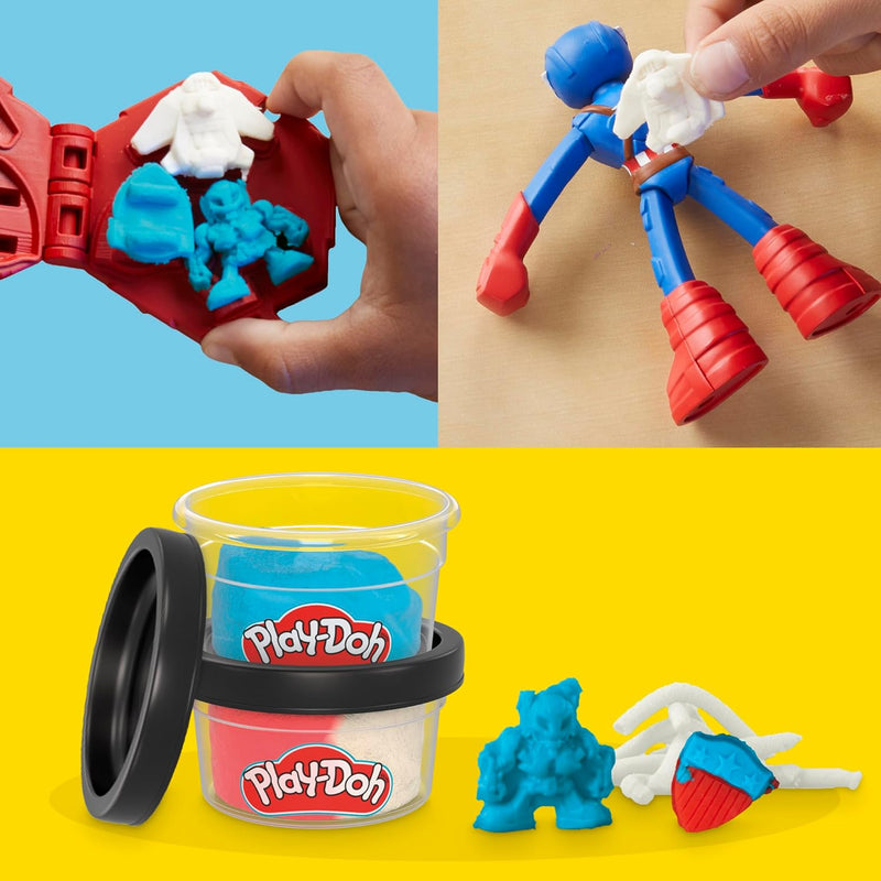 Play Doh Marvel Captain America Stamping Shield Action Figure Playset - Image 7