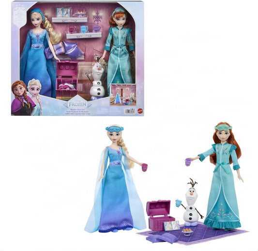 Disney Frozen Anna and Elsa 2 Fashion Dolls Bedroom Playset