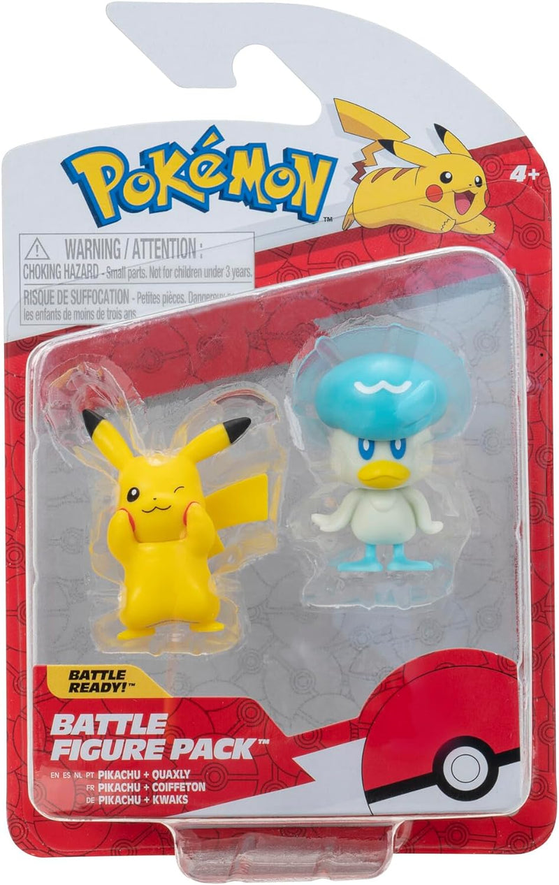 Pokemon Battle Figure First Partner 2 Pack (Quaxly & Pikachu #8)
