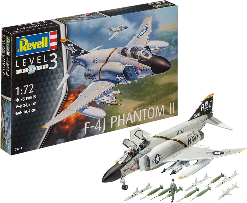 REVELL 03941 F 4J Phantom II 1:72 Scale Model Plane