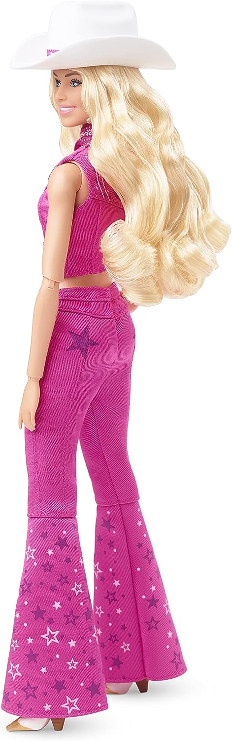 Barbie The Movie Doll Margot Robbie Barbie in Pink Western Outfit