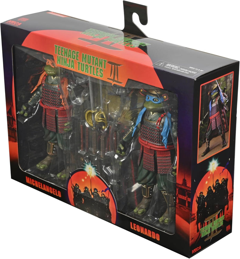 TMNT Iii (1993 Movie) Leonardo And Michelangelo 7" Scale Action Figure 2-Pack Teenage Mutant Ninja Turtles (view 4)