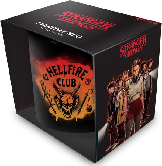 Stranger Things Hellfire Club Black Ceramic Mug 315ml