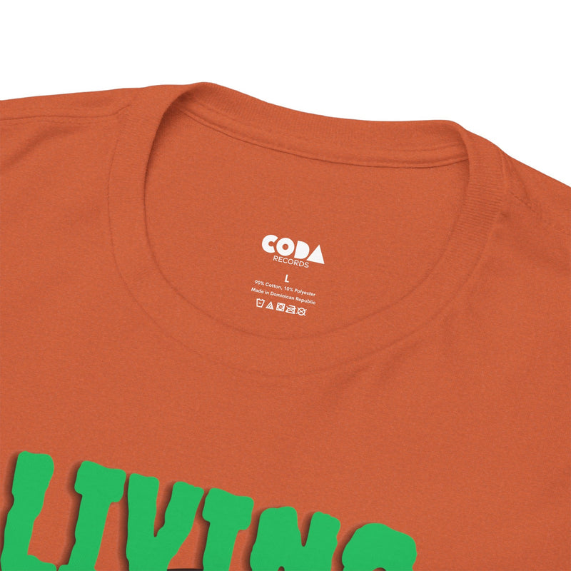 'Living After Midnight' Men's T-Shirt, close-up detail