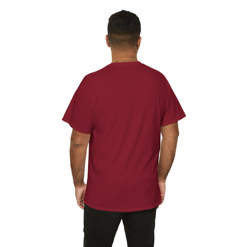 'Vinyl Ain't Dead' Skull Men's T-Shirt, size reference