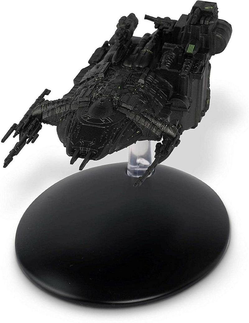 Assimilated Arctic One Starship Die-Cast Model (Eaglemoss / Star Trek), side angle