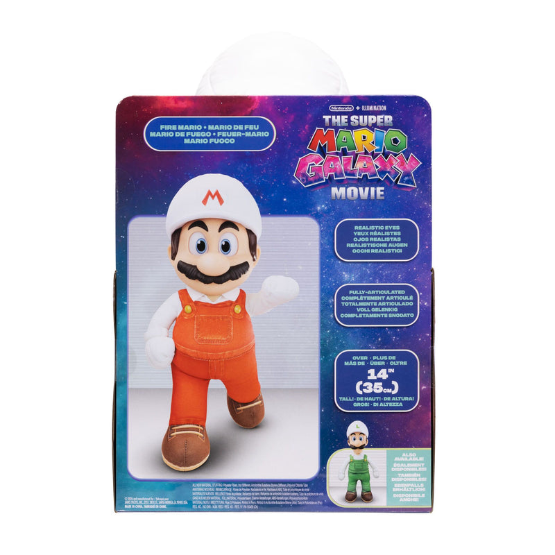 The Super Mario Galaxy Movie - 15" Posable Plush - Fire Mario - Image