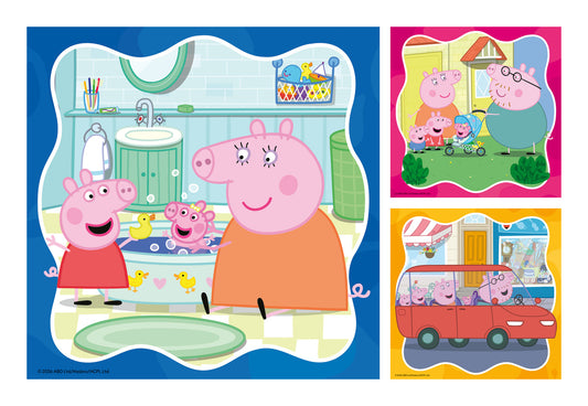 Peppa Pig 3x 49 Piece Jigsaw Puzzles