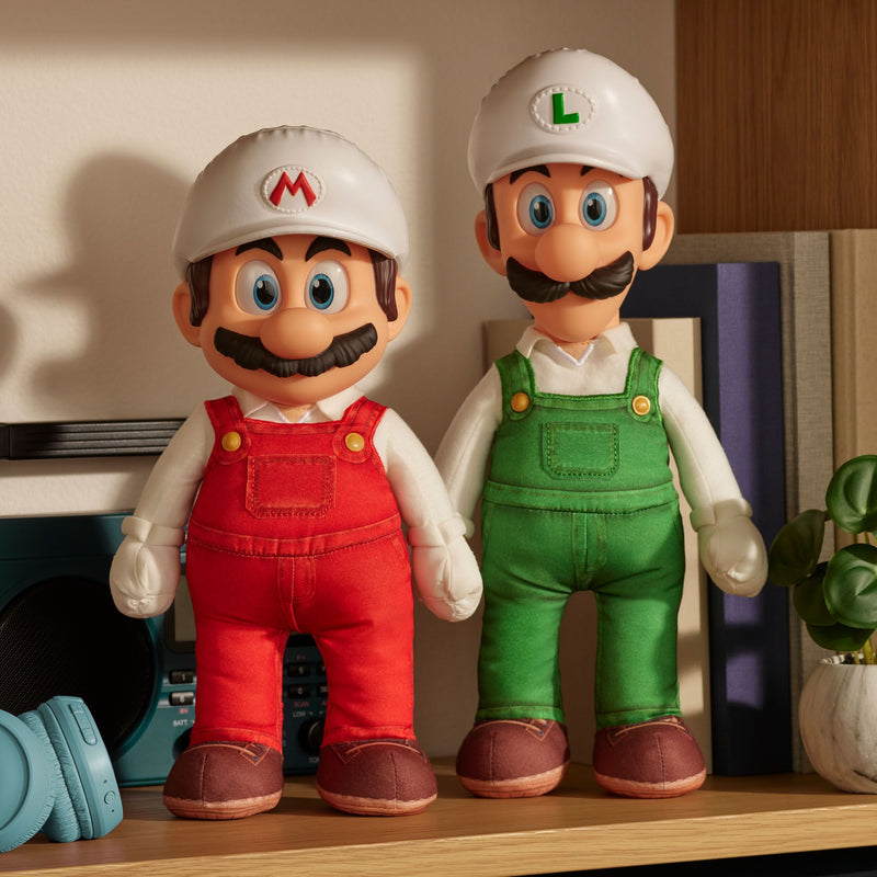 The Super Mario Galaxy Movie - 15" Posable Plush - Fire Mario - Image
