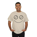 Vinyl Makes Me Happy Men's T-Shirt, close-up detail