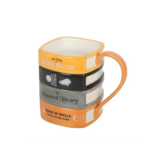 The Haunted Library Book Stack Mug, alternate view