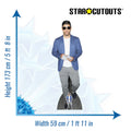 Sergio Agüero Height 173cm Lifesize Cardboard Cut Out With Mini, alternate view