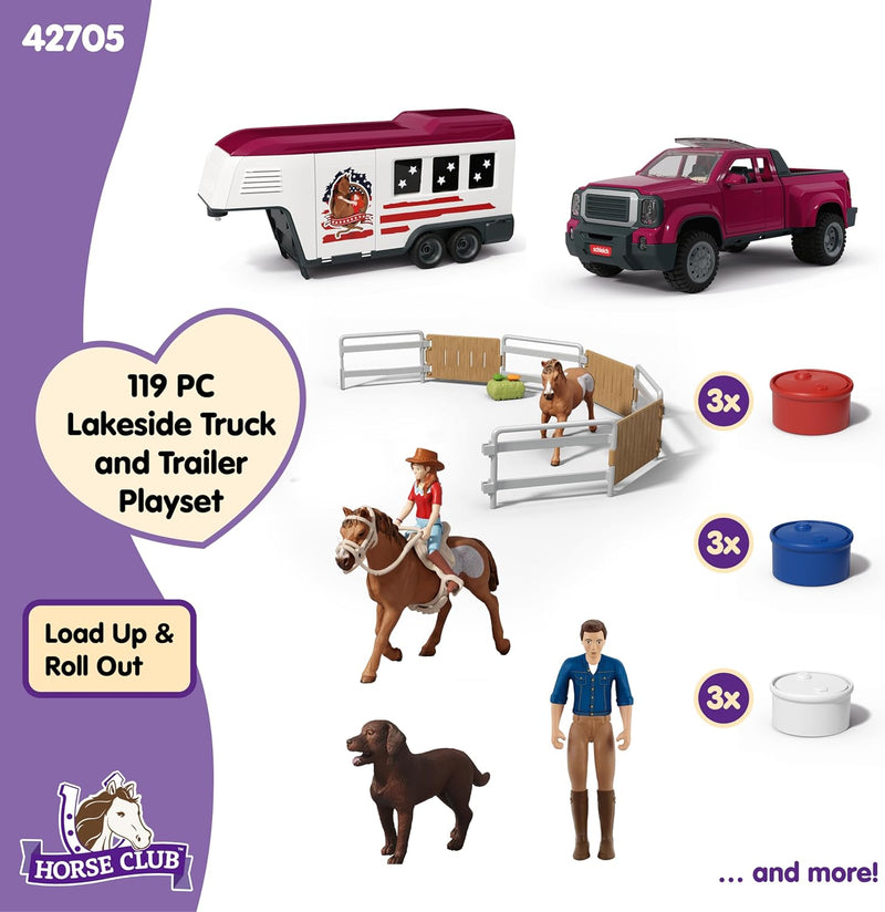 Schleich - Dually Truck w/ big Horse Trailer