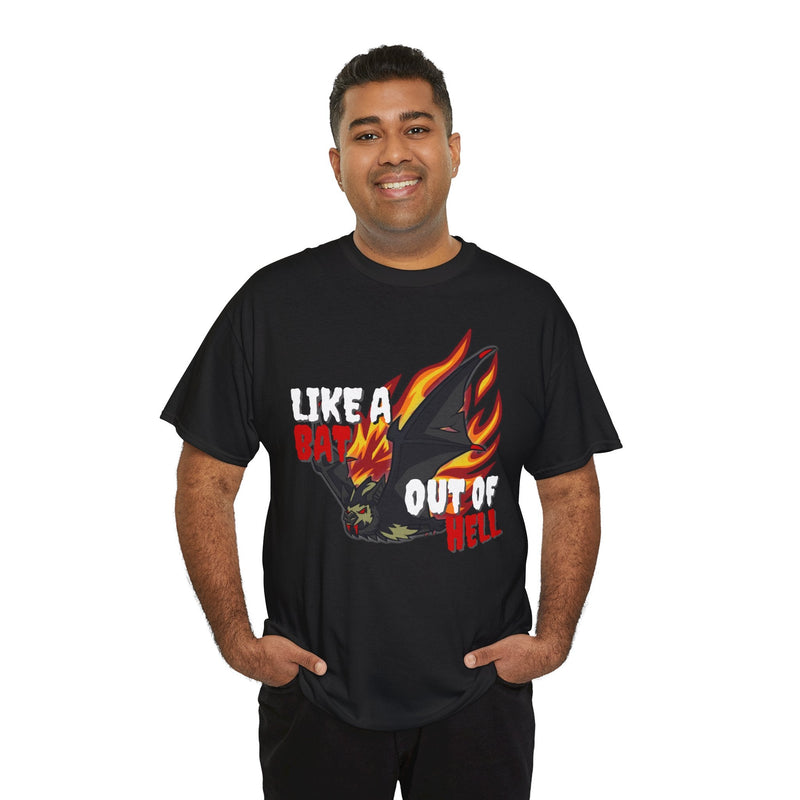 'Like a Bat Out of Hell' Men's T-Shirt, rear view