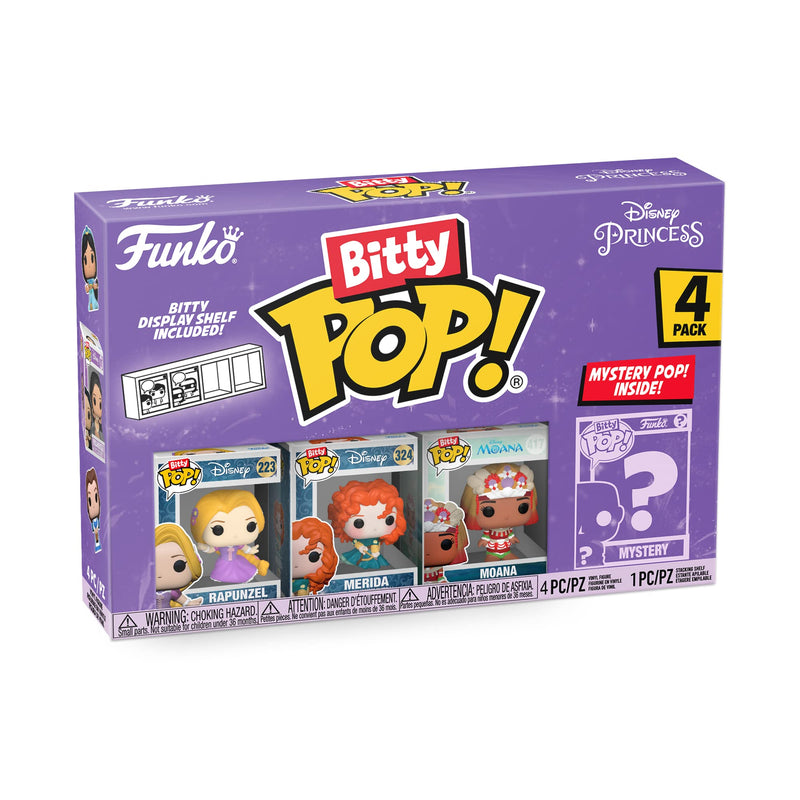 4-Pack - Disney Princess - Rapunzel Funko Bitty Pop! Vinyl Figures