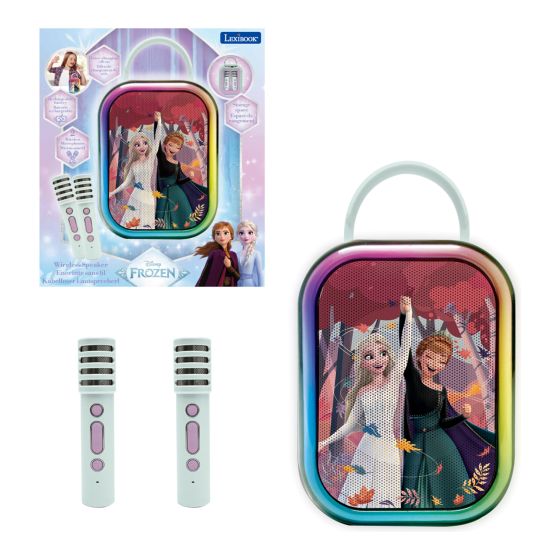 Disney Frozen Bluetooth Karaoke Speaker & 2 Wireless Microphones