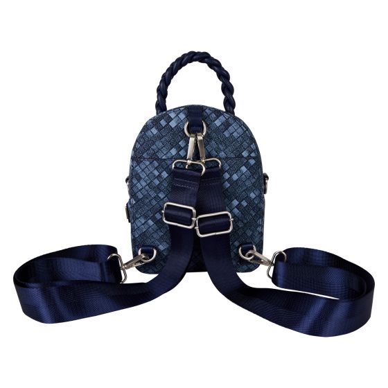 Loungefly - Denim Convertible Mini Backpack & Crossbody Bag