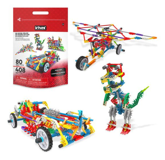 K'nex 408 Piece 80 Model Deluxe Set with Bag collectible from Abgee