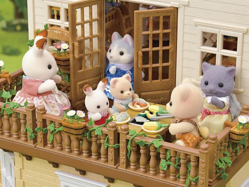 Sylvanian Families Red Roof Country Home Secret Attic Playroom Ages 3+, rear view