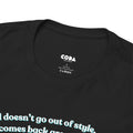 'Vinyl Doesn't Go Out Of Style' Men's T-Shirt, rear view