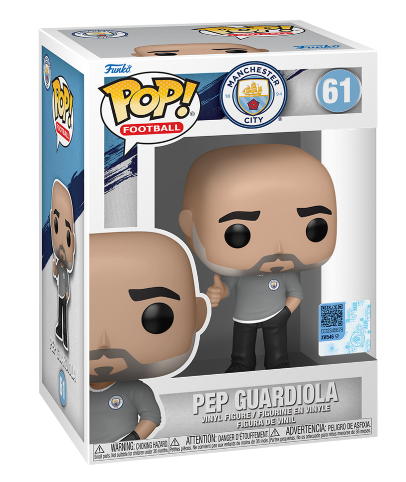 Official Manchester City Pep Guardiola Funko! Pop Vinyl Figure