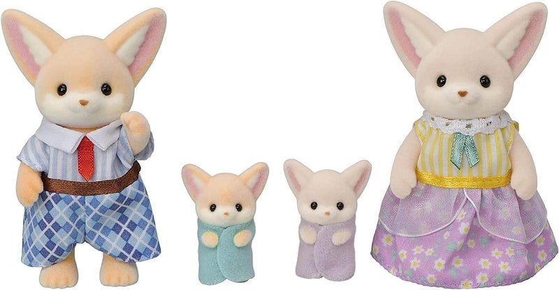 Sylvanian Families Fennec Fox Family Toy Playset for Ages 3 and Up, close-up detail