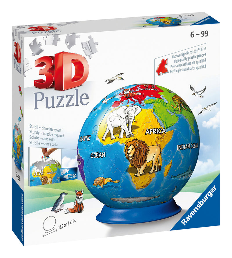 Children's Globe 72 Piece 3D Puzzle Ball