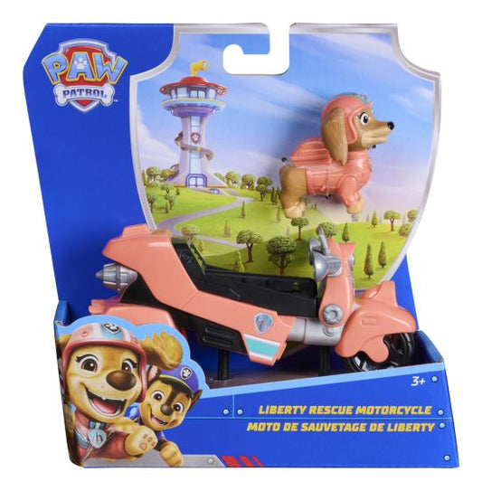 PAW Patrol Liberty Rescue Motorcycle with Collectible Action Figure