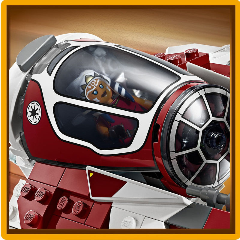 Lego Star Wars 75401 Ahsoka's Jedi Interceptor Playset for Ages 8 & Up, close-up detail