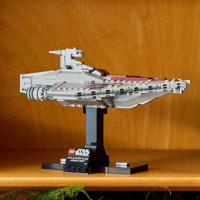 Lego Star Wars 75404 Acclamator-Class Assault Ship for Adults Ages 18+, side angle