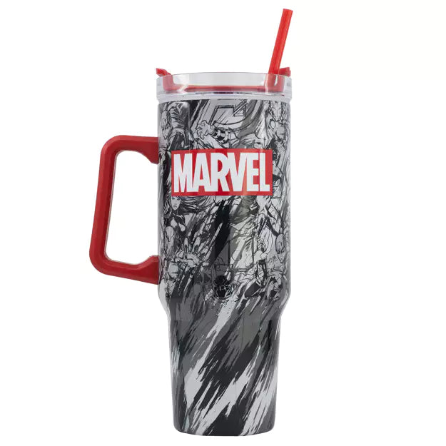 Marvel Pattern Young Adult DW Insulated Stainless Steel XXL Rambler Mug, alternate view