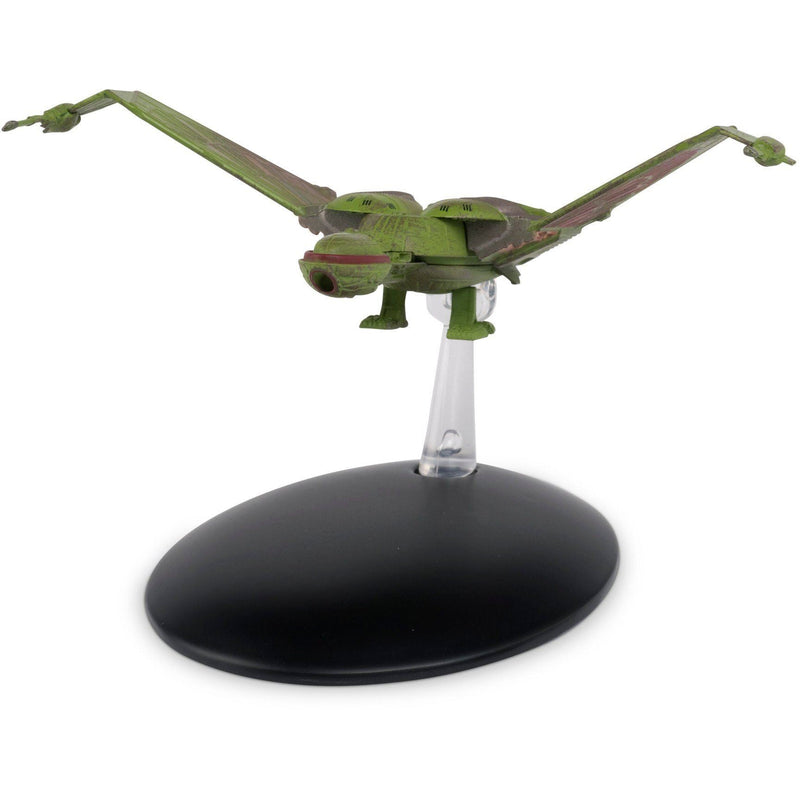 Klingon Bird-of-Prey (Landed Position) Die Cast Ship (Eaglemoss / Star Trek), in display