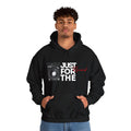 'Just for the Record' Men's Hoodie, rear view
