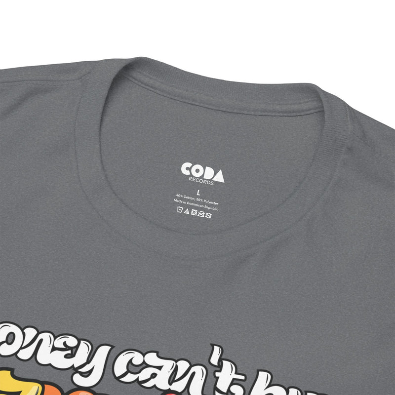'Money can't buy happiness' Men's Vinyl T-Shirt, alternate view
