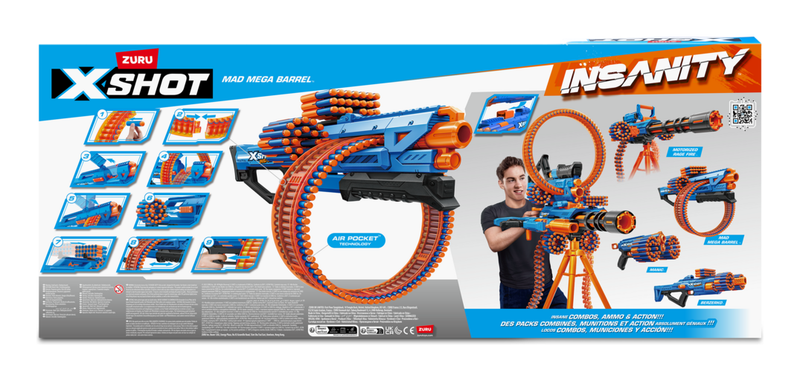 XSHOT Insanity S1 Mad Mega Barrel Blaster - Image