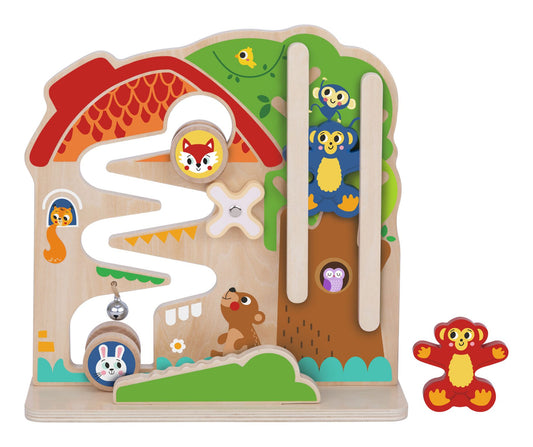 Wooden 2-in-1 Activity Ball Track - Image